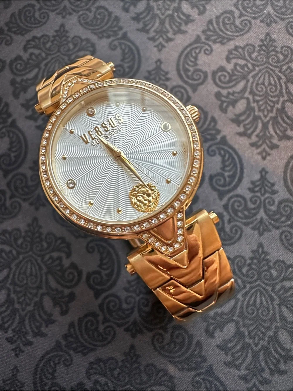 Versus Versace Gold-Tone Women's Bracelet Watch with White Dial